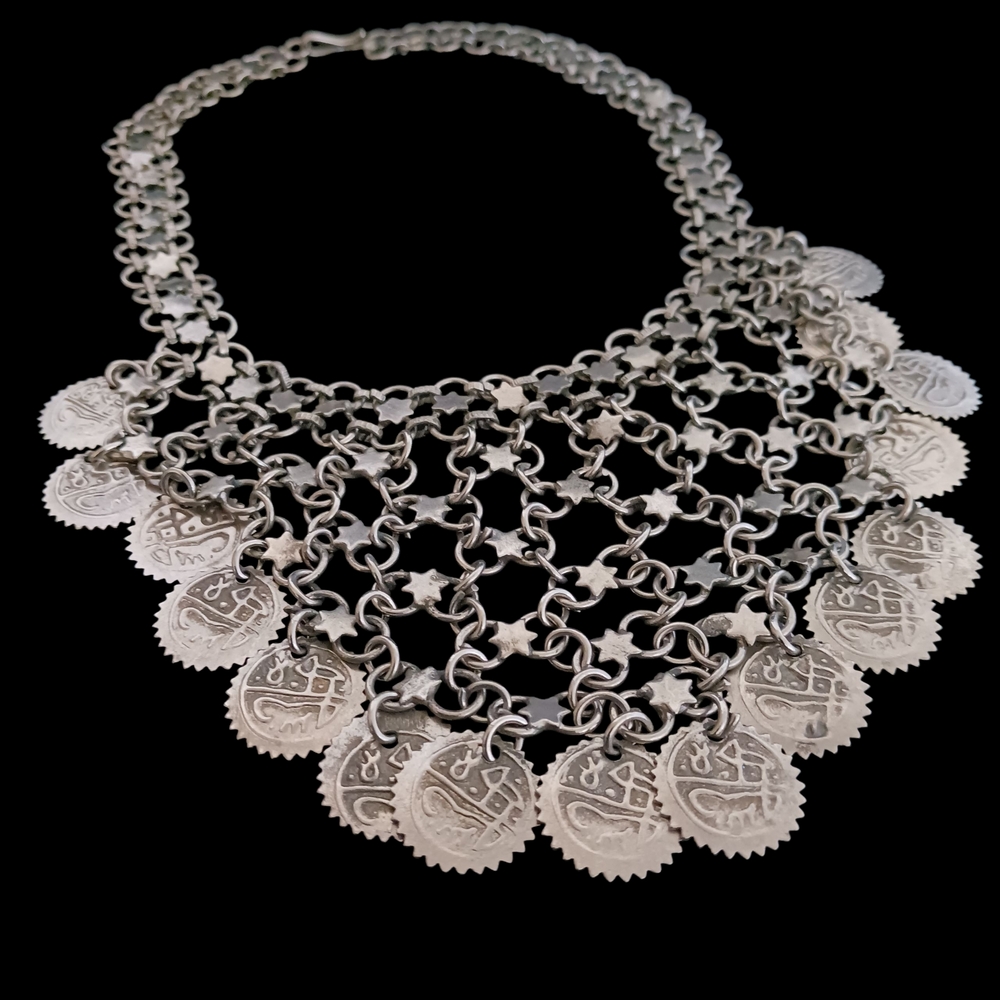 Coin Bib Necklace
